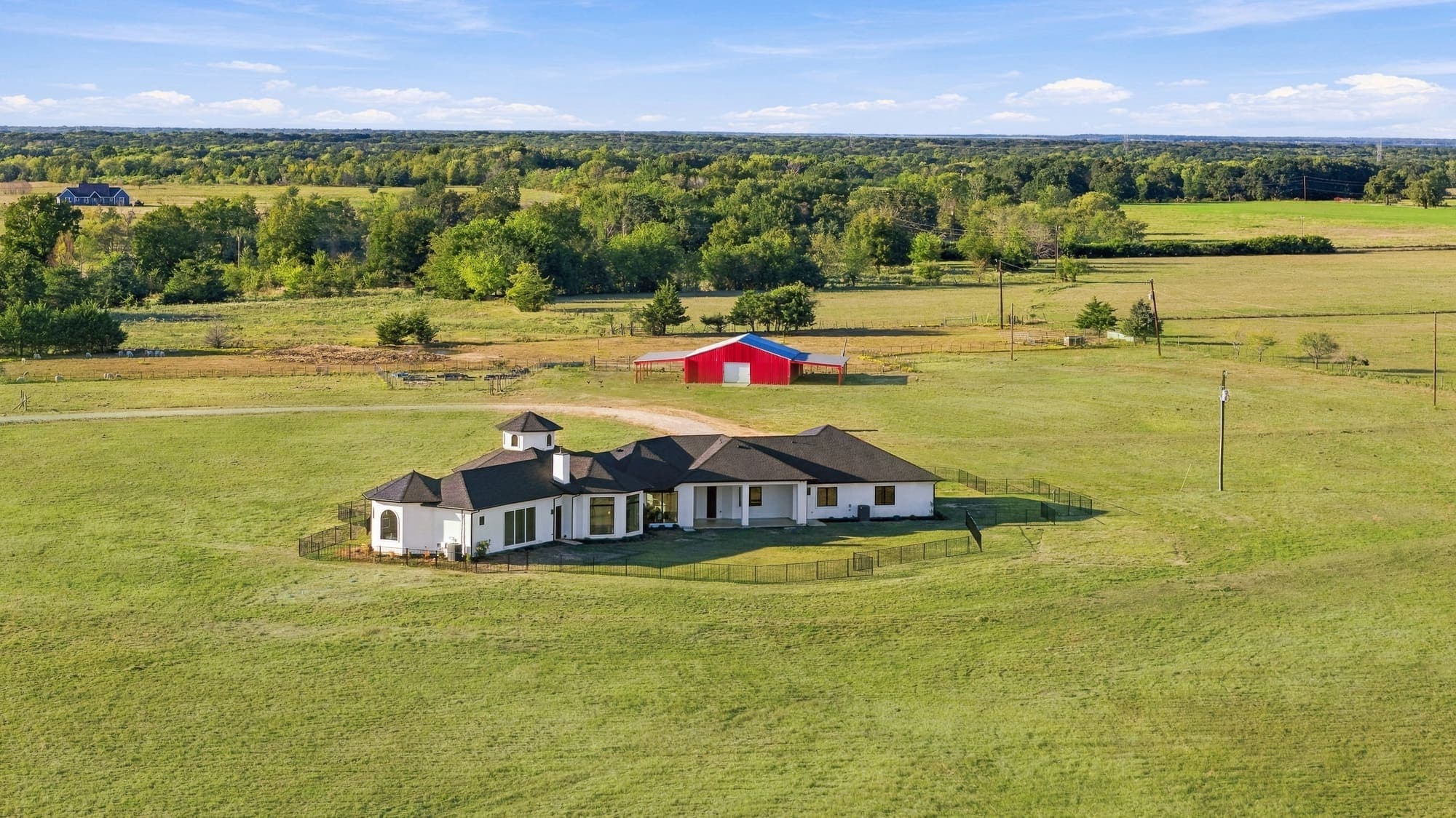 Residence, Barn And Open Pasture